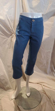 Jeans crop bleu pâle