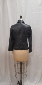 Veste de cuir charcoal