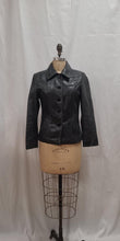 Veste de cuir charcoal