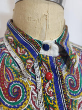 Blouse crème motifs paisley