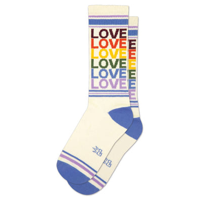 Love - Chaussettes de sport vintage Rainbow Gym Crew