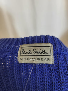 Tricot de coton bleu royal PAUL SMITH