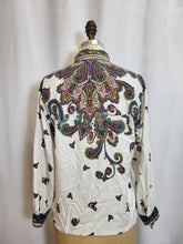 Blouse crème motifs paisley