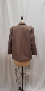 Veste de laine taupe