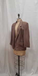 Veste de laine taupe