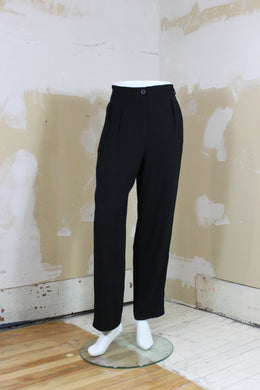 Pantalon de laine noire ROUIE