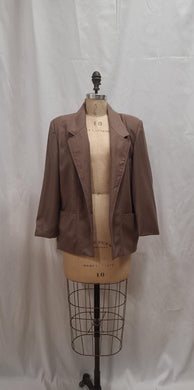 Veste de laine taupe