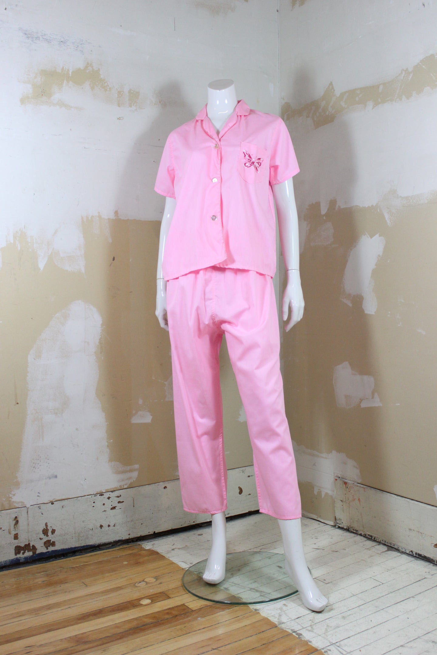 Ensemble pyjama en coton rose