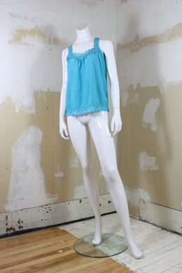 Camisole déshabillée bleue