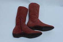 Bottes de suède rouge JOHN FLUVOG