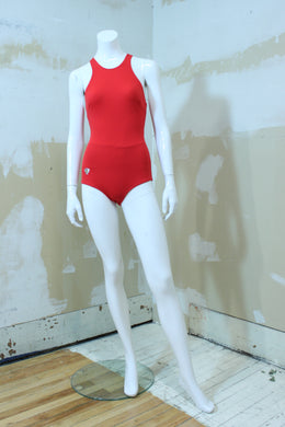 Maillot une pièce rouge vintage